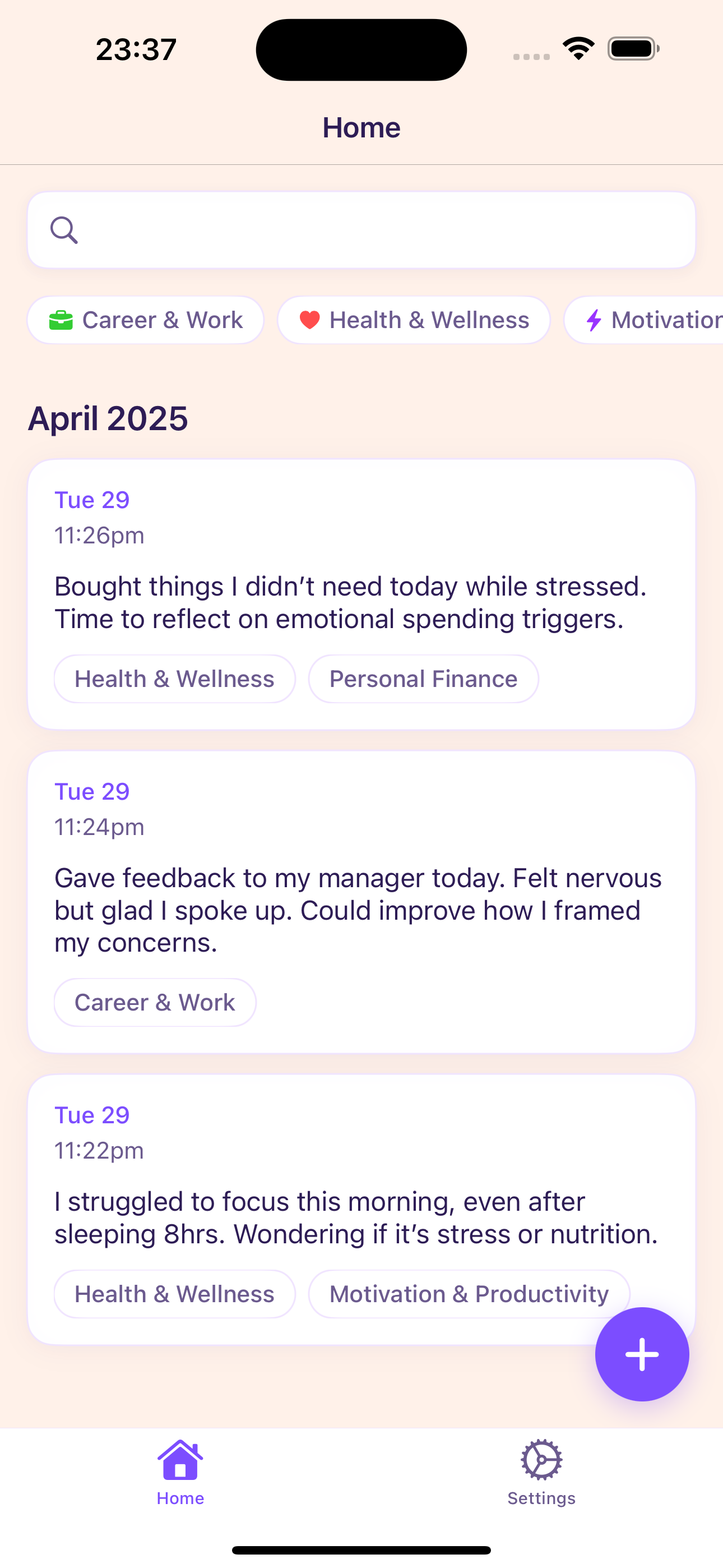 Reflecta screenshot 2